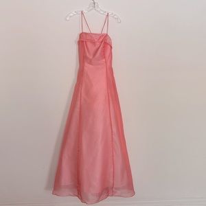Prom dress with embellishments and matching shawl